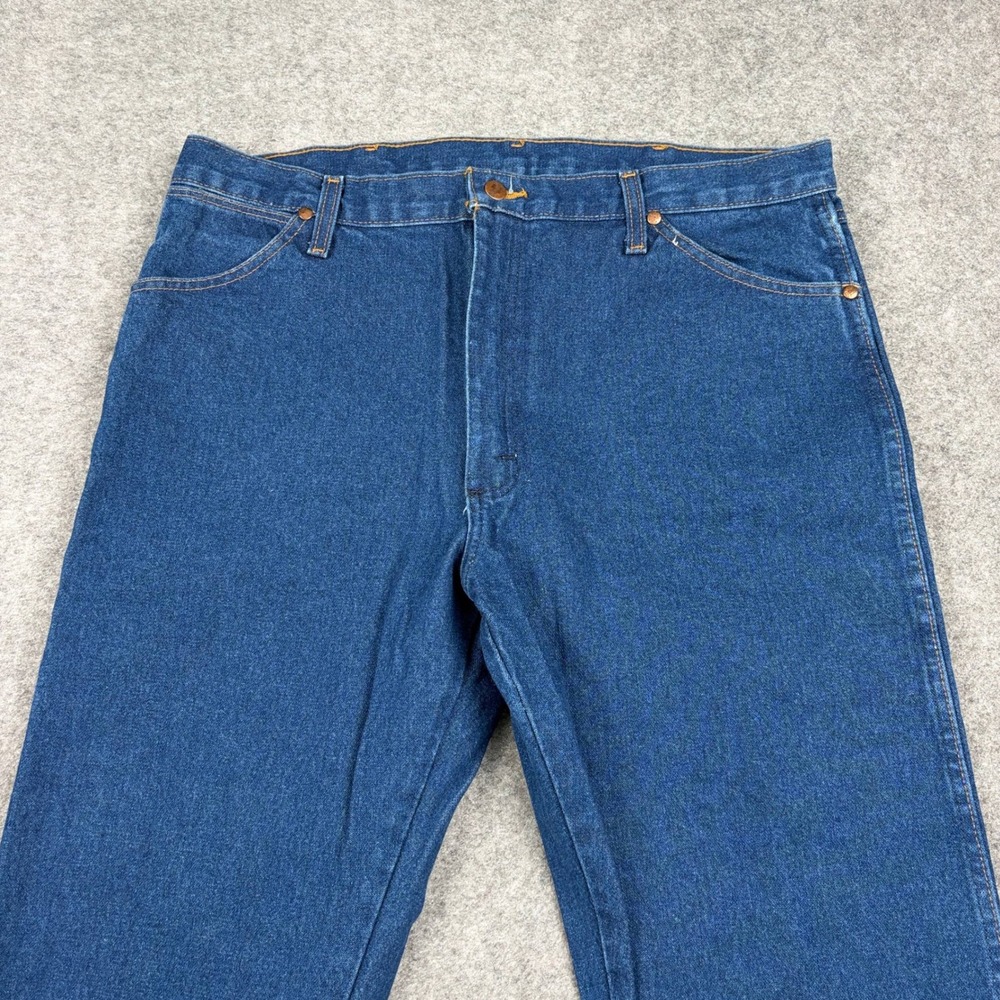Wrangler Jeans Mens 38x30 Blue Denim 1013MWZPW Cowboy‎ Cut Straight Leg Western